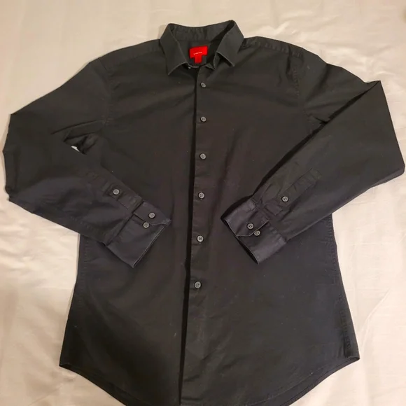 Alfani | Shirts | Alfani Slimfit Stretch Size Medium 3233 Mens Black Button  Down Dress Shirt | Poshmark